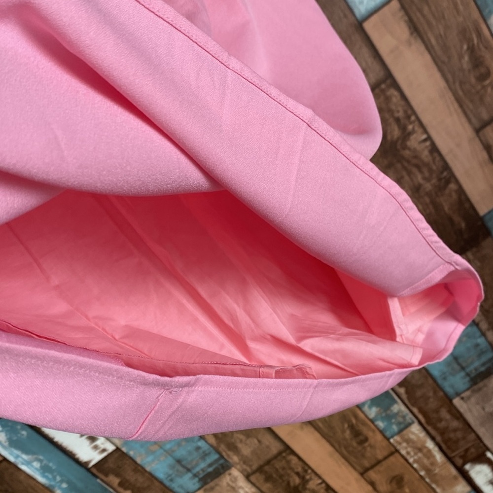 Pink crotchet top baby doll layered dress - Picture 9 of 16